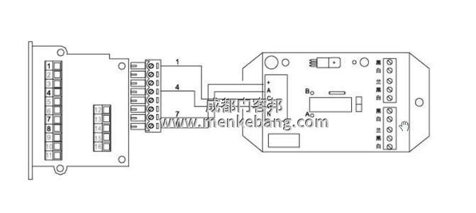 玻璃自動門加裝指紋門禁怎么接線