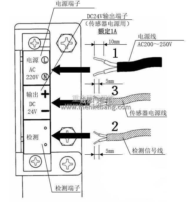 自動門感應器接幾根線,自動門控制器紅外感應接線圖
