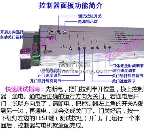 自動門控制裝置說明書,自動門控制裝置原理圖,自動門控制裝置接線圖