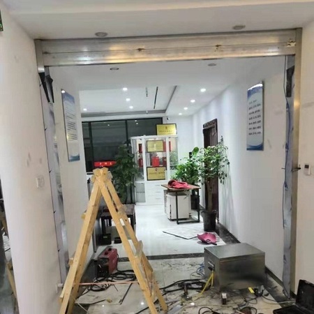 辦公室門禁自動門安裝案例