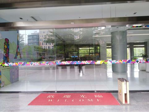 成都大廈寫字樓（辦公樓）感應平移門定做安裝